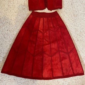 70’s Suede Patchwork Skirt